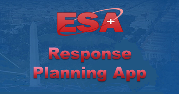 ESA Reponse Planning App with DC in background